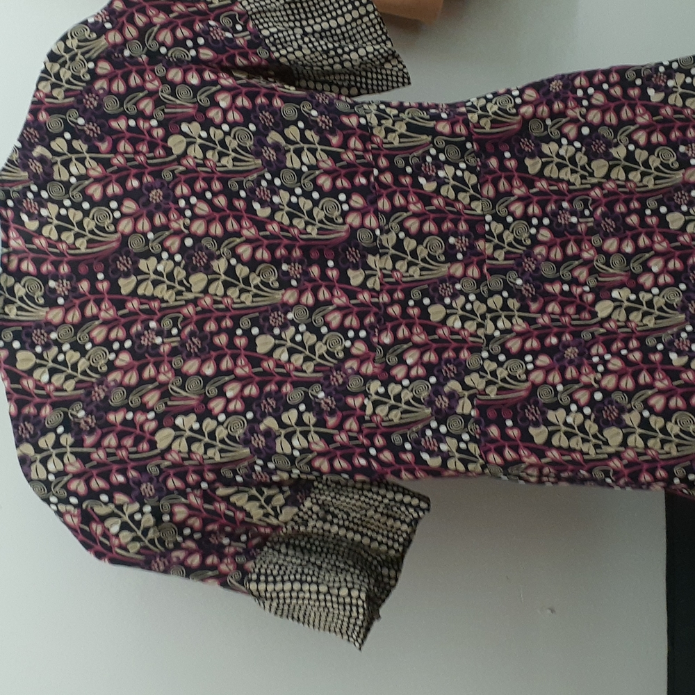 Max & Co by MaxMara Italian 100% Silk floral V-neck Dress size 6 - Picture 12 of 13